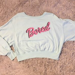 Garage Cropped Crewneck Sweater